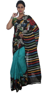 Assorted Colours Bishnupuri Silk Saree with Floral Prints-Bishnupuri silk saree-parinitasarees