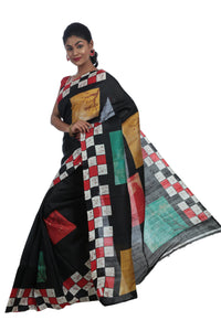 Multi Colour Trendy Bishnupuri Silk Saree-Bishnupuri silk saree-parinitasarees