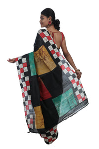 Multi Colour Trendy Bishnupuri Silk Saree-Bishnupuri silk saree-parinitasarees