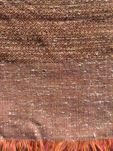 Multi-colour Merino and Angora Wool Stole with Diamond Weave-Shawls-parinitasarees