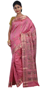 Peshwai Pink, Baluchari-Baluchari saree-parinitasarees