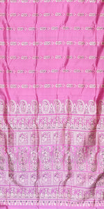 Pink Meenakari Baluchari Saree with Alluring Pallav-Baluchari saree-parinitasarees