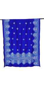Royal Blue Kantha Embroidered Cashmilon Shawl-Cashmilon Shawls-parinitasarees