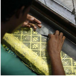 Jamdani saree weaving