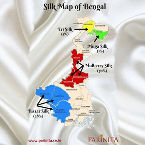 Silk map of West Bengal