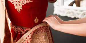 bridal silk saree
