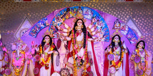 Embracing Elegance in the Garad Saree on Durga Puja