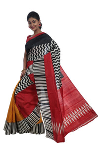 Assorted Colours Bishnupuri Silk Saree with Geometric Prints-Bishnupuri silk saree-parinitasarees