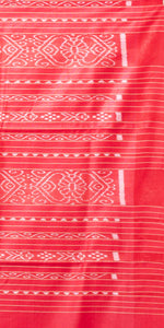 Beige Gopalpur Tussar Silk Saree with Ikat Pattern-Tussar Saree-parinitasarees