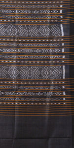 Beige Gopalpur Tussar Silk Saree with Ikat Pattern-Tussar Saree-parinitasarees