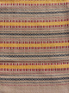 Beige Merino Wool Shawl with Traditional Almora Pattern-Shawls-parinitasarees