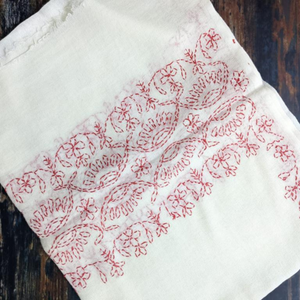 Embroidered Handloom Pure Wool Shawl-Shawls-parinitasarees