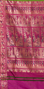 Green Baluchari Silk Saree with Grand Pallav-Baluchari saree-parinitasarees