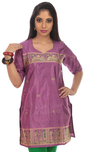 Mauve Might, Baluchari silk (L)-parinitasarees