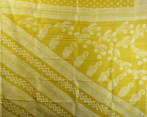 Olive Bishnupuri Silk Saree with Block Prints-Bishnupuri silk saree-parinitasarees