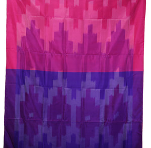 Pink Bishnupuri Silk Saree with Ikat Pattern-Bishnupuri silk saree-parinitasarees
