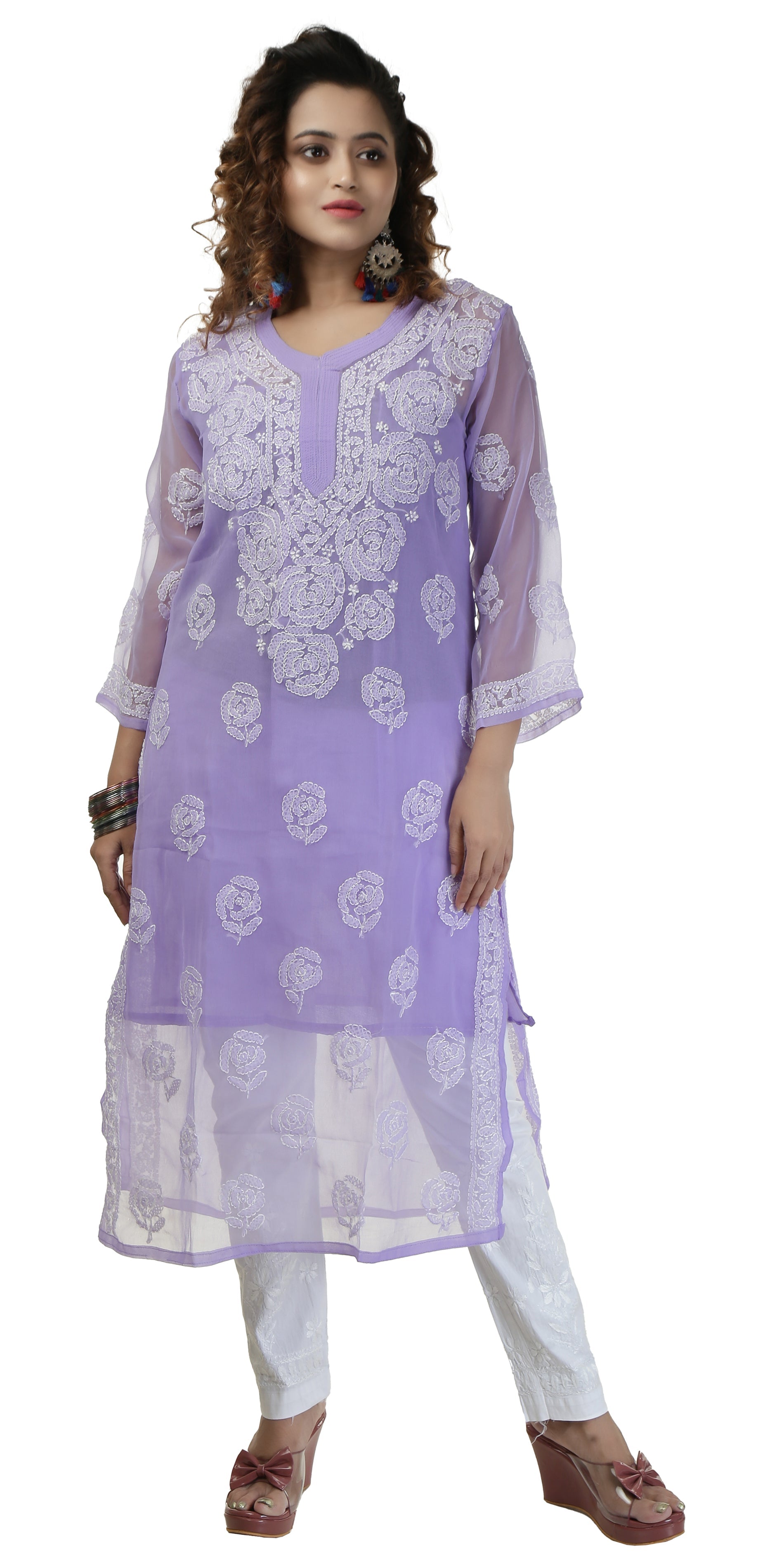 Various Colors Are Available Cotton Chikankari Kurti For Womens at Best  Price in Lucknow | Guni Chikan