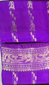 Purple Semi-Baluchari Saree-parinitasarees