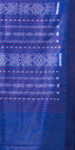 Red Gopalpur Tussar Silk Saree with Ikat Pattern-Tussar Saree-parinitasarees