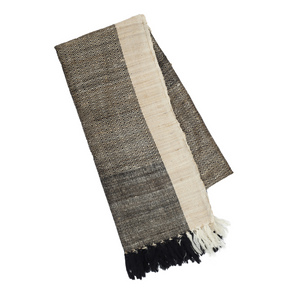 Beige Wool Silk Shawl-parinitasarees