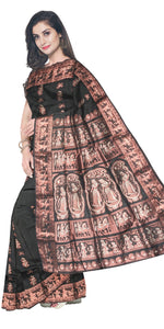 Black Baluchari Saree with Alluring Pallav-Baluchari saree-parinitasarees