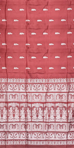 Burgundy Baluchari Saree with Gorgeous Pallav-Baluchari saree-parinitasarees