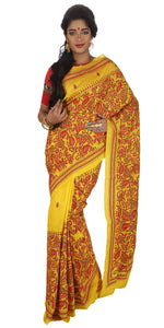 Marigold Muse, Kantha-Kantha saree-parinitasarees