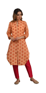 Peachy Pine-Kurtis-parinitasarees