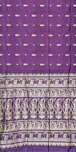 Purple Baluchari Saree with Beautiful Pallav-Baluchari saree-parinitasarees