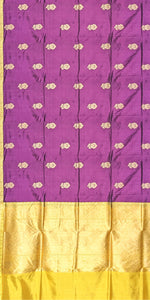 Purple Benarasi Silk Saree-Banarasi silk saree-parinitasarees