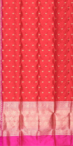 Red Benarasi Silk Saree-Banarasi silk saree-parinitasarees