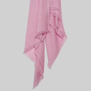 Soft Pink 100% Pure Pashmina Cashmere Stole-parinitasarees