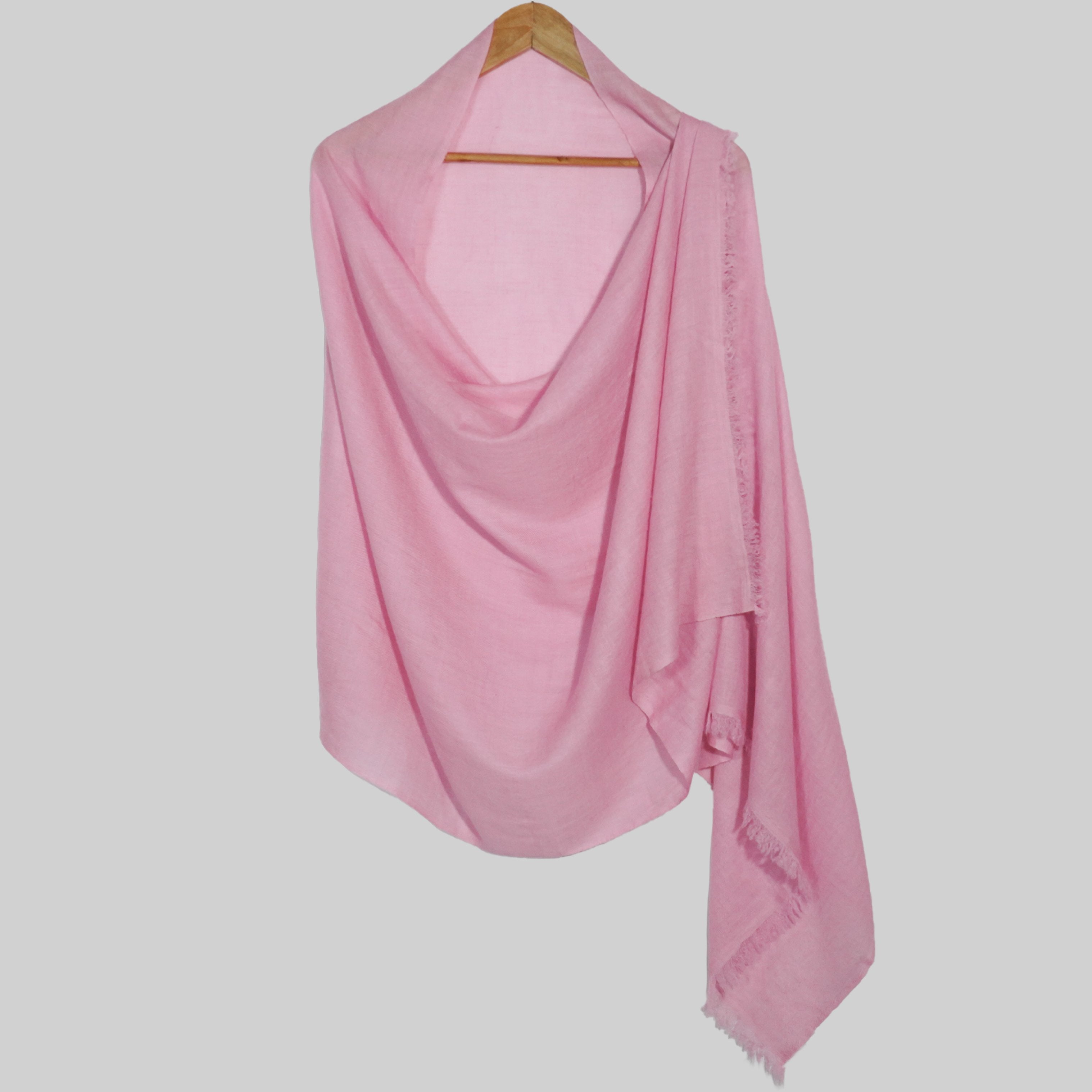Soft Pink 100% Pure Pashmina Cashmere Stole - Main Image