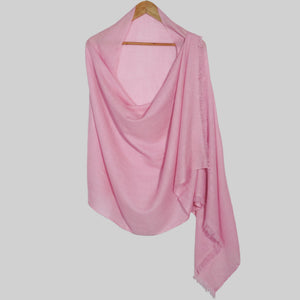 Soft Pink 100% Pure Pashmina Cashmere Stole-parinitasarees
